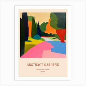 Colourful Gardens Chiswick House Gardens United Kingdom 2 Red Poster Art Print