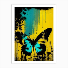 Blue Butterfly 2 Art Print