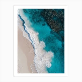 Aerial View Of A Beach 18 Art Print