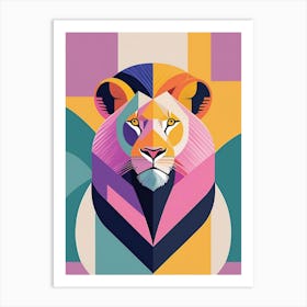 Lion, Animal Wildlife; The Beauty Of The Wild Animals Art Print