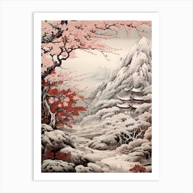 Japanese Snowbell Victorian Style 3 Art Print