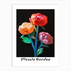 Bright Inflatable Flowers Poster Peony 1 Art Print