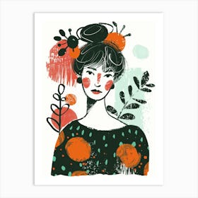 Portrait Of A Woman 299 Art Print