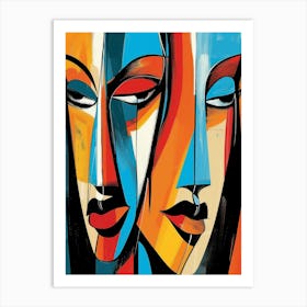 Two Faces 34 Art Print