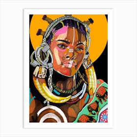 Queen Is Black Art Print