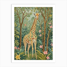 Jungle Giraffe Art Print