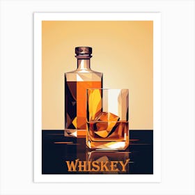 Vintage Whiskey Charms: Nostalgic Posters Art Print