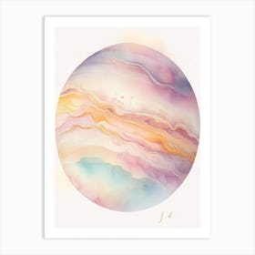 Jupiter Gouache Space Art Print