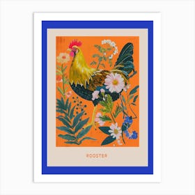 Spring Birds Poster Rooster 4 Art Print