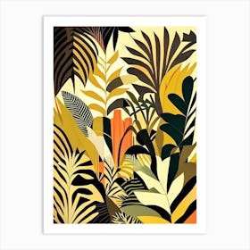 Jungle Pattern 1 Rousseau Inspired Art Print