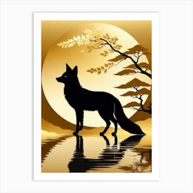 Japan Golden Fox 12 Art Print