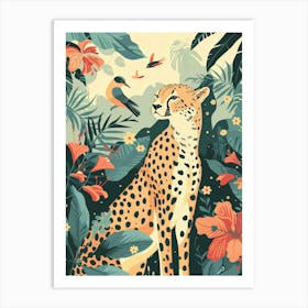Cheetah In The Jungle 4 Art Print