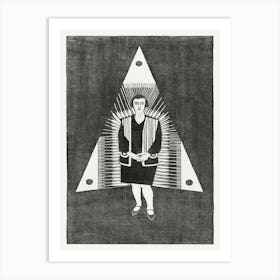Young Woman In Triangle(1929), Samuel Jessurun Art Print