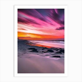 Sunset On The Beach 893 Art Print