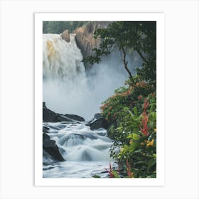 Waterfall In The Rainforest Póster