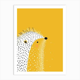 Yellow Porcupine 3 Art Print