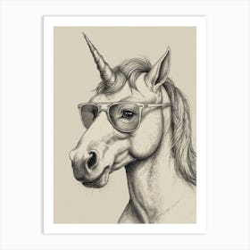 Unicorn Canvas Print Art Print