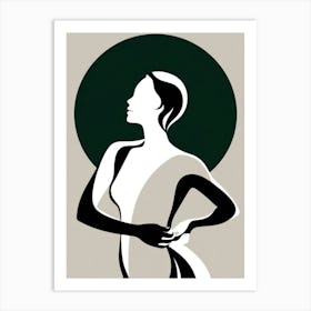 Silhouette Of A Woman 1 Art Print