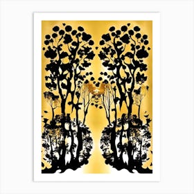 Trees In The Forest Art Print