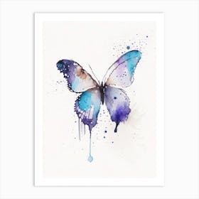 Butterfly Symbol 1 Minimal Watercolour Art Print