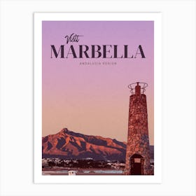 Visit Marbella Art Print