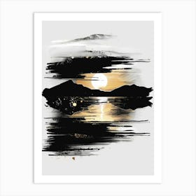 Sunset In The Mountains 82 Art Print