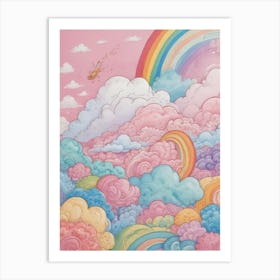 Rainbow Clouds 2 Art Print