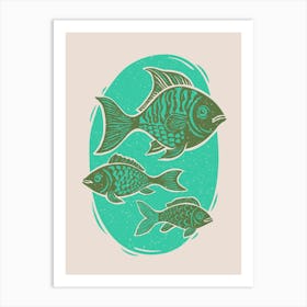 Fish Impressions 1 Art Print