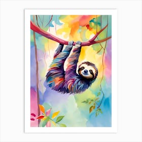 Sloth Painting 3 Art Print