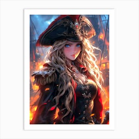 Pirate Girl Art Print