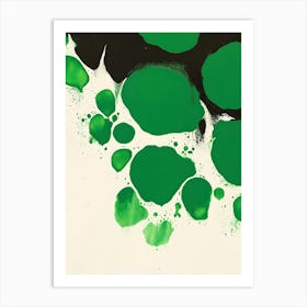 'Green Spots' Art Print