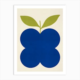 Blue Apple Art Print