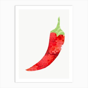 Glitter Disco Ball Chilly Pepper Print Art Print