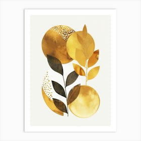 Gold Leaf 17 Art Print