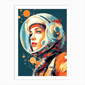 Floating in Infinity: Astronaut's Grace Art Print