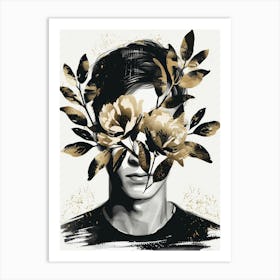 Flowers And Leaves Art Print