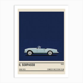 Il Sorpasso Movie Car Art Print