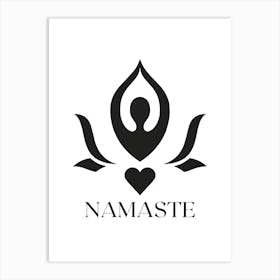 NAMASTE HEART Art Print