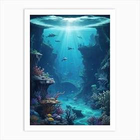 Beauty of underwater world 9 1 Art Print