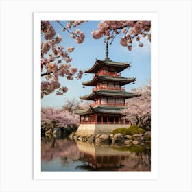 Cherry Blossoms In Tokyo Art Print