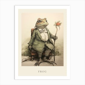 Beatrix Potter Inspired  Animal Watercolour Frog Art Print