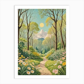 Spring Path In The Woods Art Print