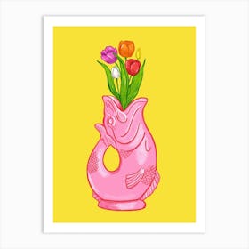Gluggle Jug Tulips  Art Print