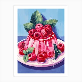 Rasperry Jelly Vintage Cookbook Illustration 4 Art Print