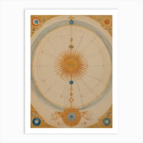 Golden Compass Art Print