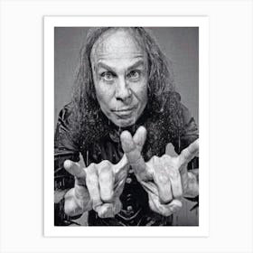 Ronnie James Dio Painted Art Print