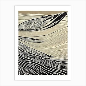 Antarctic Krill Linocut Art Print