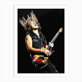 Kirk Hammett metallica band music 1 Art Print