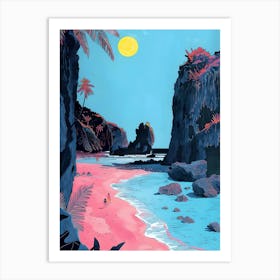 Pink Beach 8 Art Print