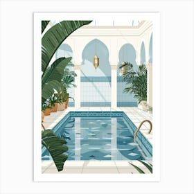 Swimming Pool Interior Art Print